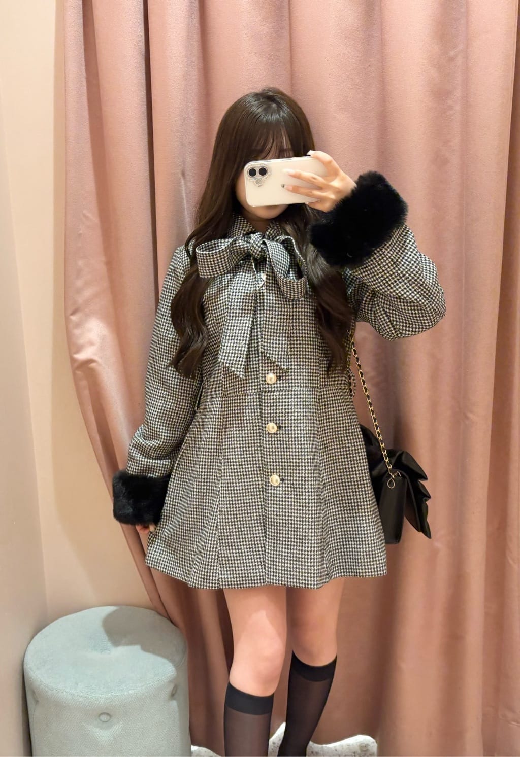 premium order】リボンミドルコート/NICE CLAUP one after another