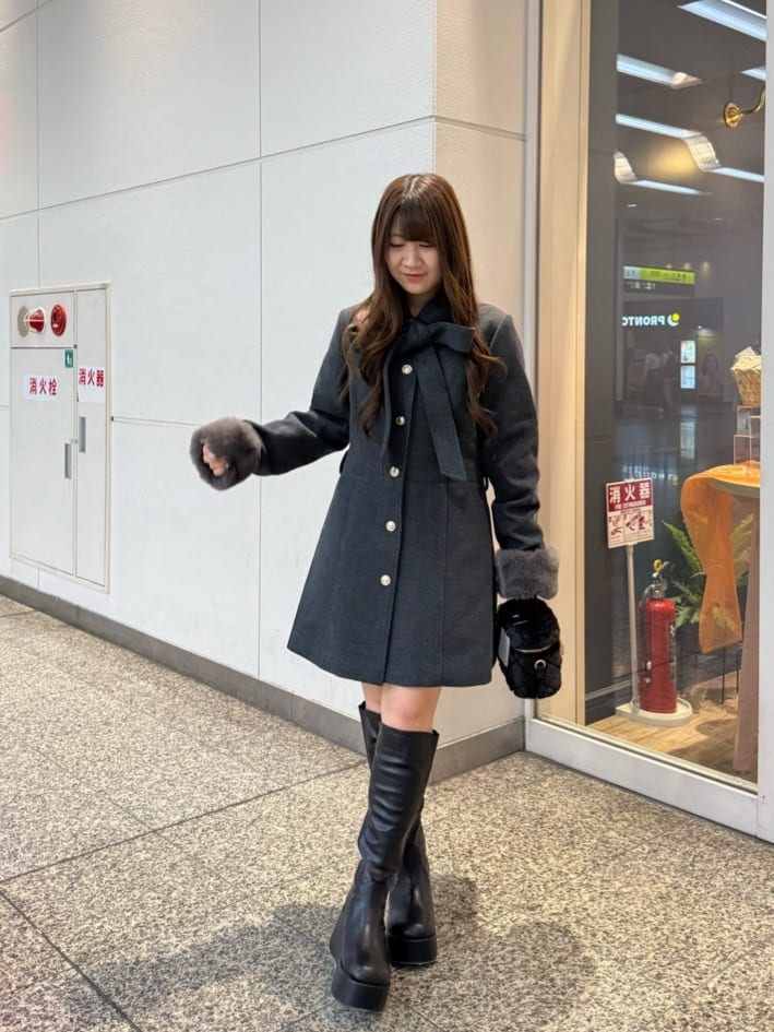 premium order】リボンミドルコート ナイスクラップ premium order