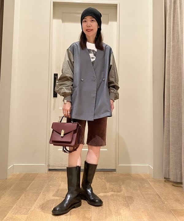 BEAMS HEARTのMA-1 ドッキング ジャケット 25AW 秋 ライトアウター レディースを使ったコーディネートを紹介します。｜Rakuten Fashion(楽天ファッション／旧楽天ブランドアベニュー)6374202