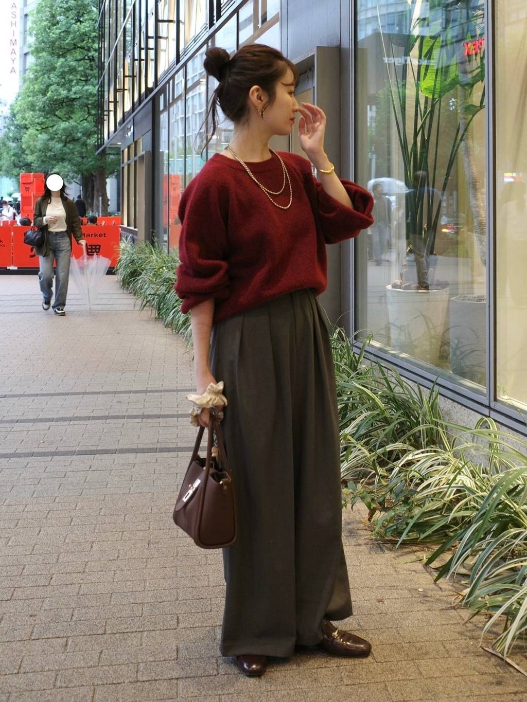 mysty womanの【WEB限定】アイスクリームクルーニットを使ったコーディネートを紹介します。｜Rakuten Fashion(楽天ファッション／旧楽天ブランドアベニュー)6374140