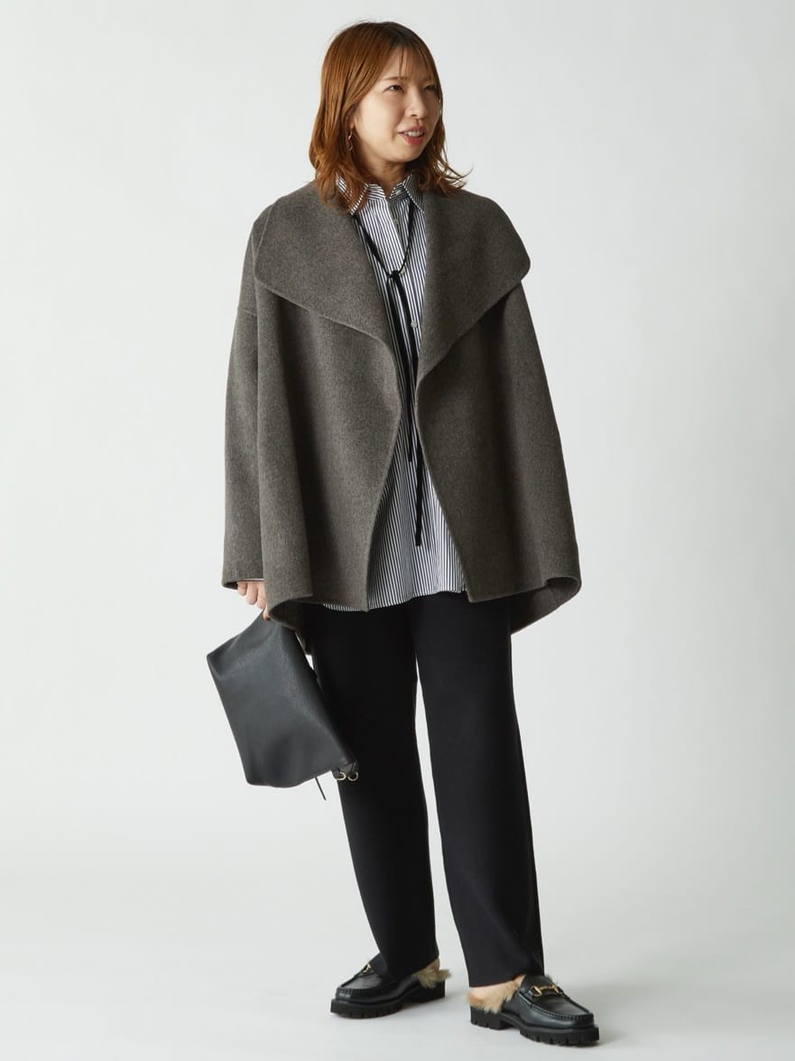 1er Arrondissementのベロアリボンレギュラーカラーシャツを使ったコーディネートを紹介します。｜Rakuten Fashion(楽天ファッション／旧楽天ブランドアベニュー)6376371