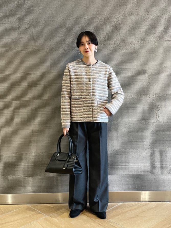 UNITED ARROWS LTD. OUTLET | ミックスツイードライク ノーカラー
