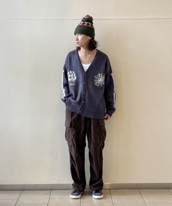 BEAMS HEARTのスカル シャギータッチ カーディガンを使ったコーディネートを紹介します。｜Rakuten Fashion(楽天ファッション／旧楽天ブランドアベニュー)6379678