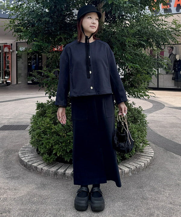 BEAMS HEARTのカット ツイル ノーカラー ジャケットを使ったコーディネートを紹介します。｜Rakuten Fashion(楽天ファッション／旧楽天ブランドアベニュー)6379708