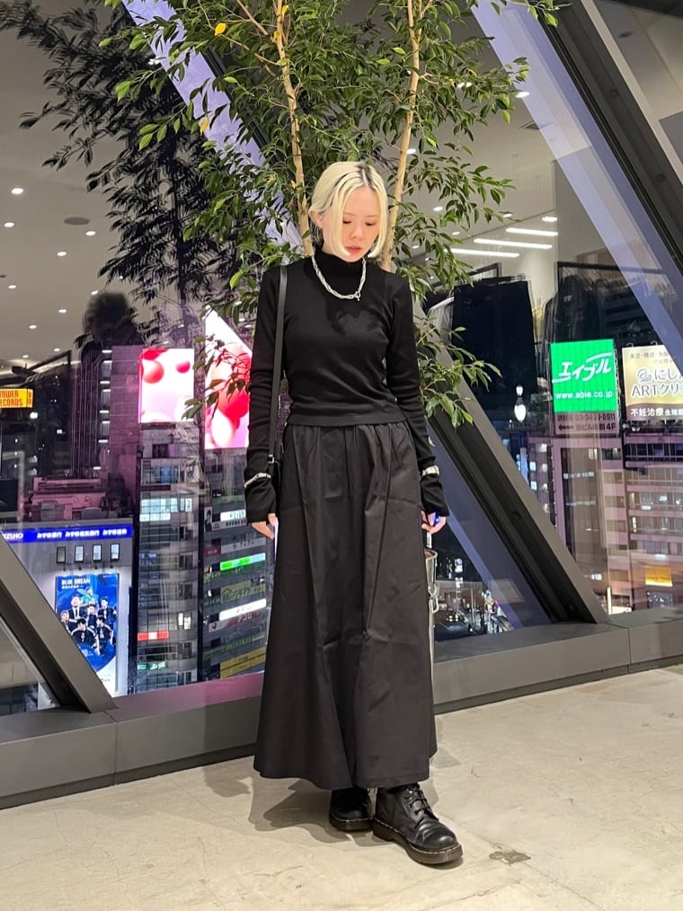 agnes b. | コットン 長袖 ロング ワンピース 