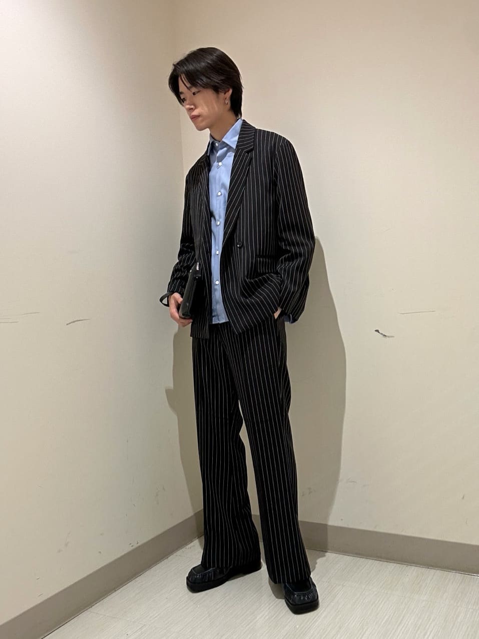 tk.TAKEO KIKUCHIのTR長袖シャツを使ったコーディネートを紹介します。｜Rakuten Fashion(楽天ファッション／旧楽天ブランドアベニュー)6383667