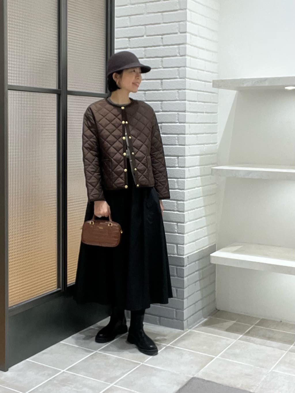 UNITED ARROWS green label relaxingの【別注】 ARKLEY Aライン キルティング ショート コートを使った ...