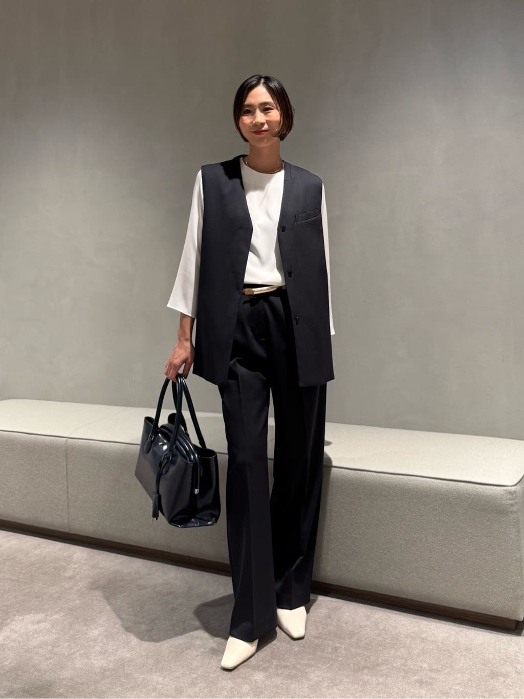 conte コンテ　シアーベルテッドジレ ブラウンunitedarrows ms6999-03_1.jpg
