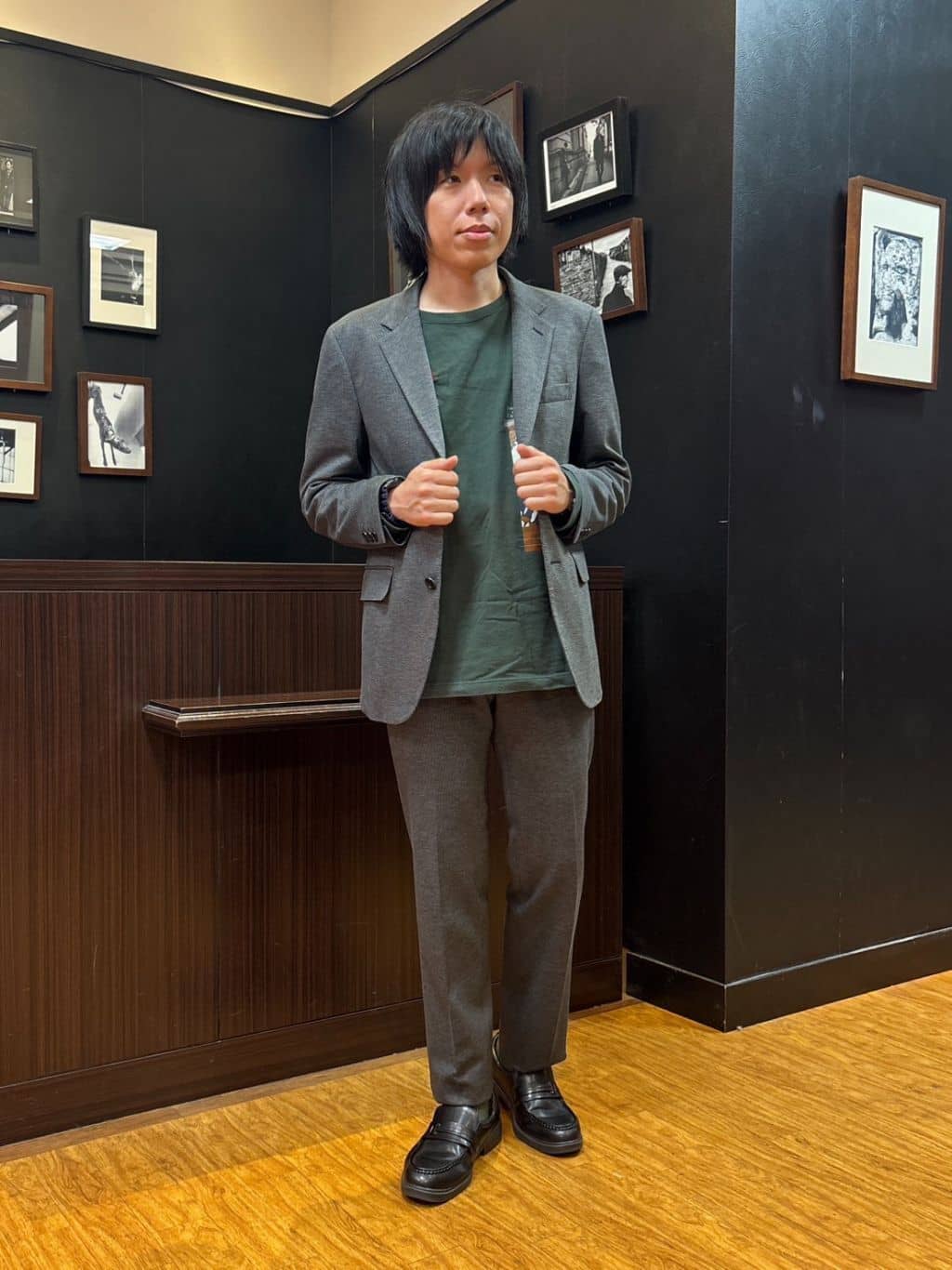 TAKEO KIKUCHIの【None Of Stress】アクティブジャージ 千鳥 ジャケットを使ったコーディネートを紹介します。｜Rakuten Fashion(楽天ファッション／旧楽天ブランドアベニュー)6388375