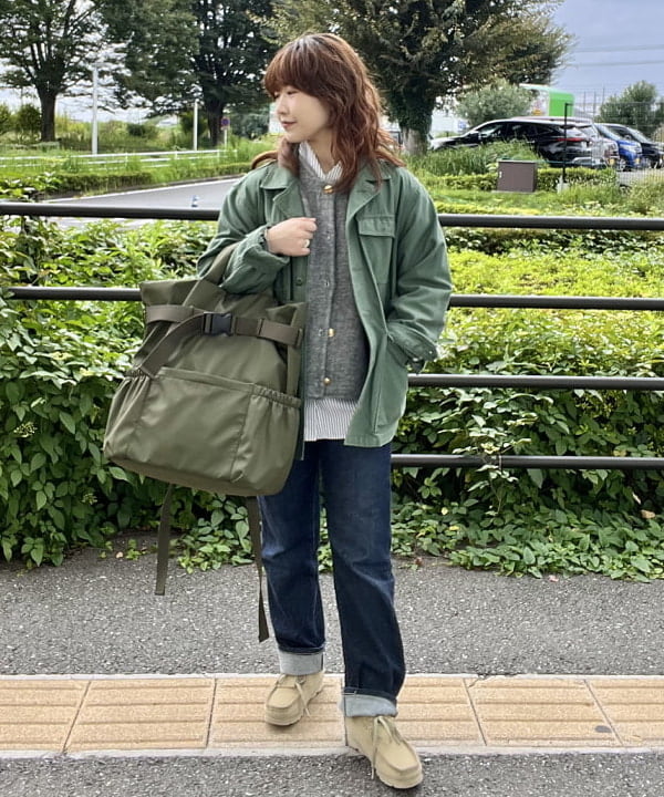 BEAMS HEARTの【手洗い可】ダブルフェイス クルーニット カーディガン 25AW 秋 長袖 レディース 一枚で主役級を使ったコーディネートを紹介します。｜Rakuten Fashion(楽天ファッション／旧楽天ブランドアベニュー)6389153