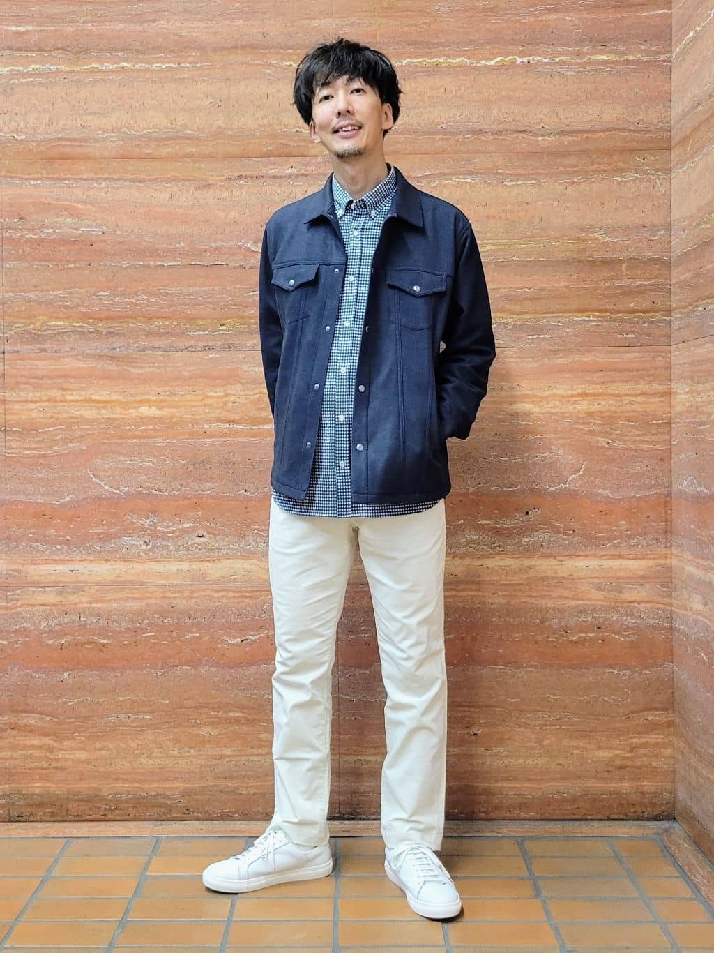 TAKEO KIKUCHIの【JUST ONE LAYER】ダウンファブリック ブルゾンを使ったコーディネートを紹介します。｜Rakuten Fashion(楽天ファッション／旧楽天ブランドアベニュー)6390406