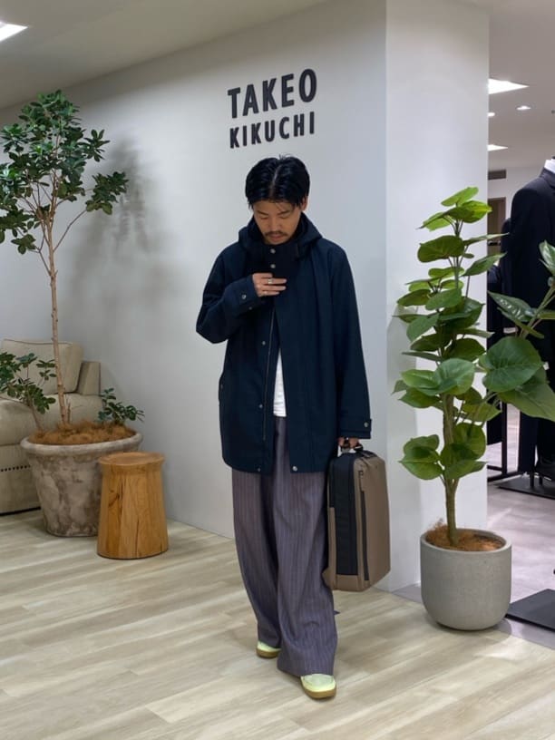 TAKEO KIKUCHIの【3WAY】ドビー ダウンライナー付ブルゾンを使ったコーディネートを紹介します。｜Rakuten Fashion(楽天ファッション／旧楽天ブランドアベニュー)6390664