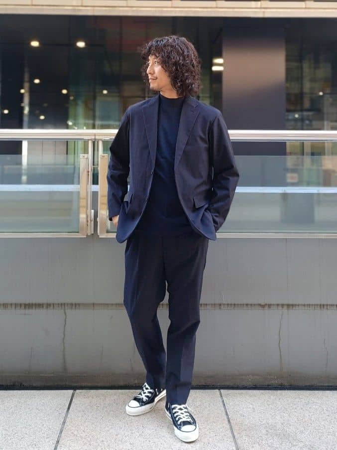 ★新品未使用 UNITED ARROWS モックネック ネイビー　Lサイズ BEAUTY&YOUTH UNITED ARROWS | 【WEB限定 WARDROBE SMART】クリア ガス