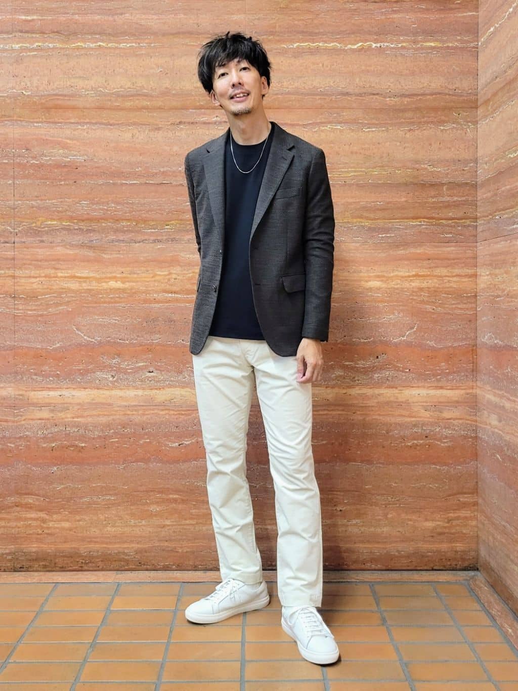 TAKEO KIKUCHIの【Sサイズ~】ラッセルメッシュ ジャケットを使ったコーディネートを紹介します。｜Rakuten Fashion(楽天ファッション／旧楽天ブランドアベニュー)6393501