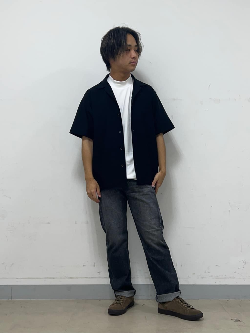 TAKEO KIKUCHIの【COOL CITY WEAR】エアートール オープンカラーシャツ /接触冷感・通気性を使ったコーディネートを紹介します。｜Rakuten Fashion(楽天ファッション／旧楽天ブランドアベニュー)6393507