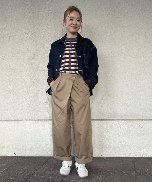 BEAMS HEARTの【WEB限定】襟 コーデュロイ カバーオール ジャケットを使ったコーディネートを紹介します。｜Rakuten Fashion(楽天ファッション／旧楽天ブランドアベニュー)6394976