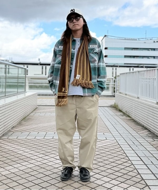 BEAMS HEARTのネルチェック ワーク シャツを使ったコーディネートを紹介します。｜Rakuten Fashion(楽天ファッション／旧楽天ブランドアベニュー)6395011