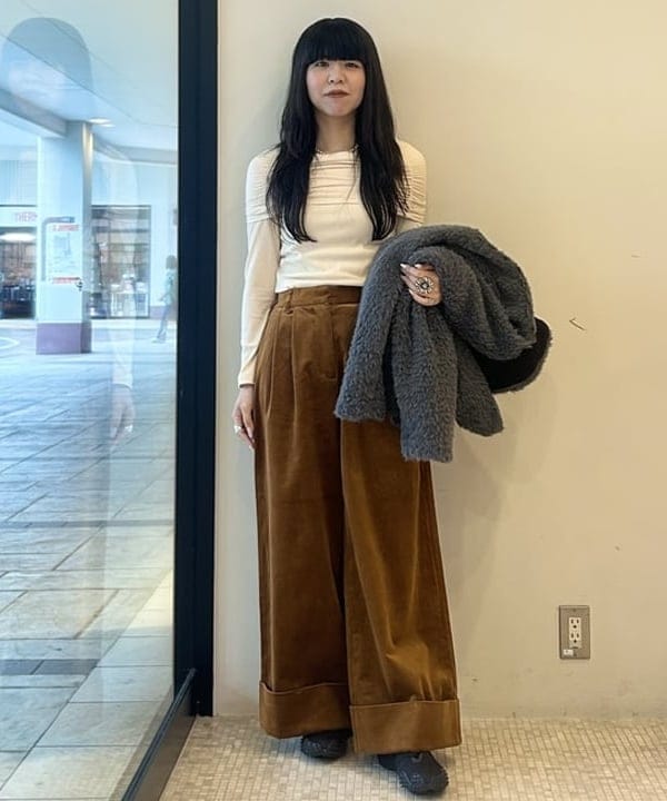 BEAMS HEARTのシャギー ドロスト ブルゾンを使ったコーディネートを紹介します。｜Rakuten Fashion(楽天ファッション／旧楽天ブランドアベニュー)6396874