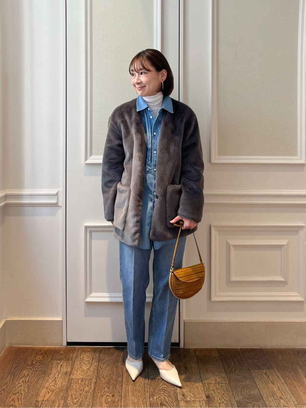 TOMORROWLAND | スムースファー Vカラージャコット | Rakuten Fashion