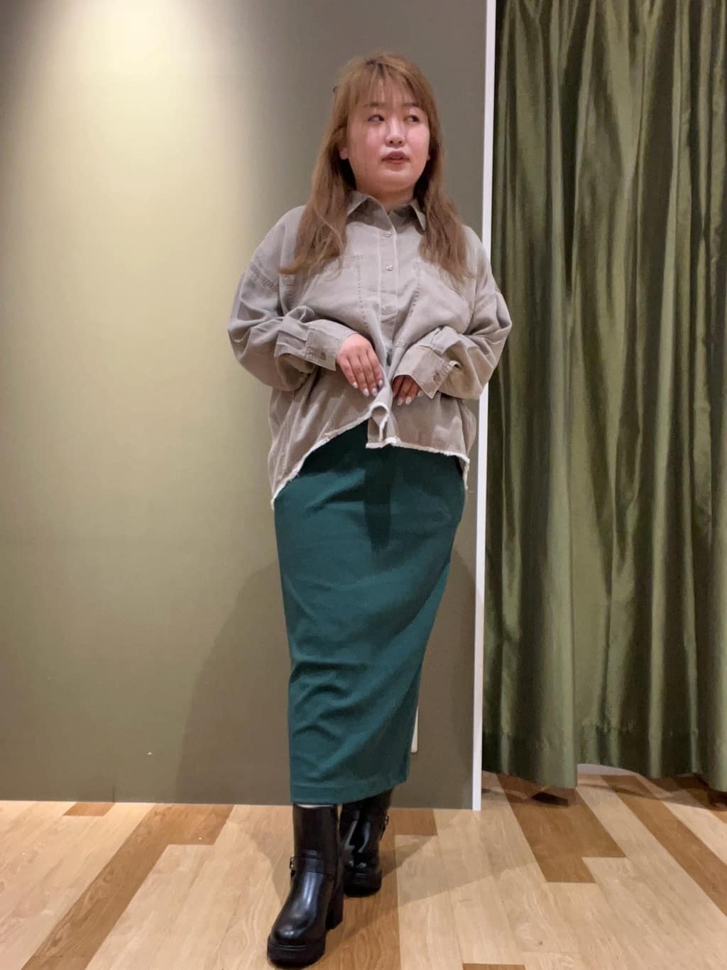 Green Parksの針抜きリブナロースカートを使ったコーディネートを紹介します。｜Rakuten Fashion(楽天ファッション／旧楽天ブランドアベニュー)6398546