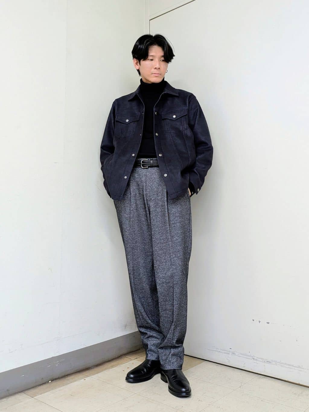 TAKEO KIKUCHIの【JUST ONE LAYER】ダウンファブリック ブルゾンを使ったコーディネートを紹介します。｜Rakuten Fashion(楽天ファッション／旧楽天ブランドアベニュー)6399374