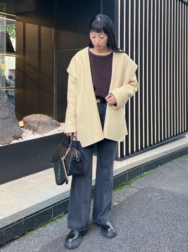 GALLARDAGALANTEの《ウエスト調整自由自在!》スクエアバックルベルトを使ったコーディネートを紹介します。｜Rakuten Fashion(楽天ファッション／旧楽天ブランドアベニュー)6405133