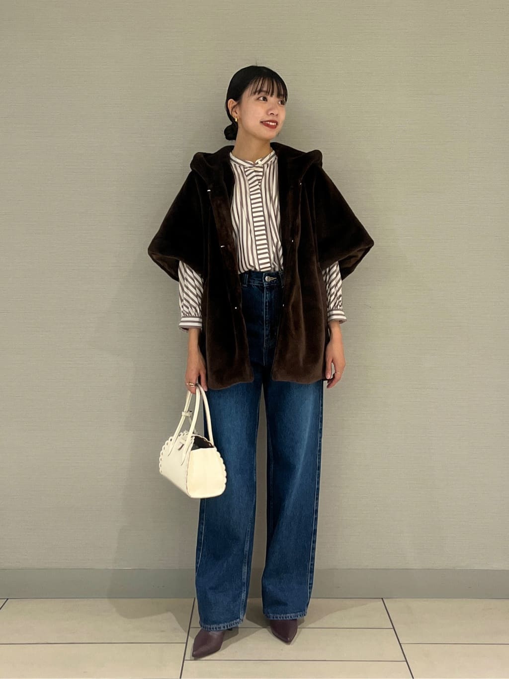 TOMORROWLAND | スムースファー フーディーポンチョ | Rakuten Fashion