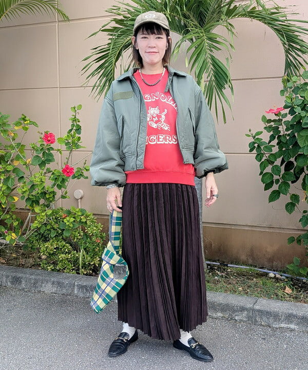 BEAMS HEARTのタイガー フロッキー スウェットを使ったコーディネートを紹介します。｜Rakuten Fashion(楽天ファッション／旧楽天ブランドアベニュー)6406011