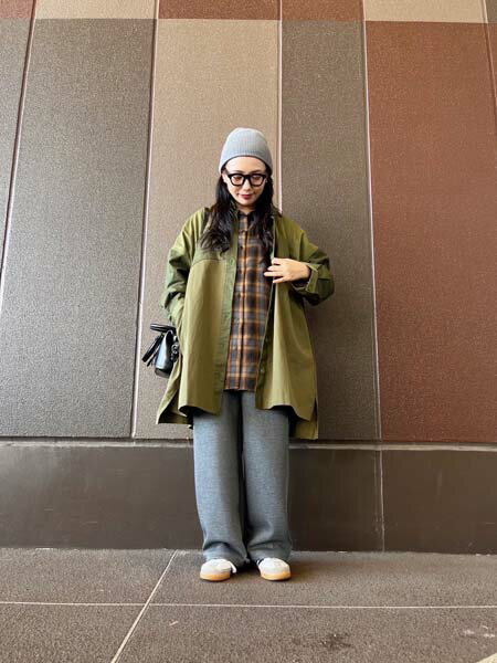 AS KNOW AS plusの♪ブロッキングコート風ワンピ-スを使ったコーディネートを紹介します。｜Rakuten Fashion(楽天ファッション／旧楽天ブランドアベニュー)6406855