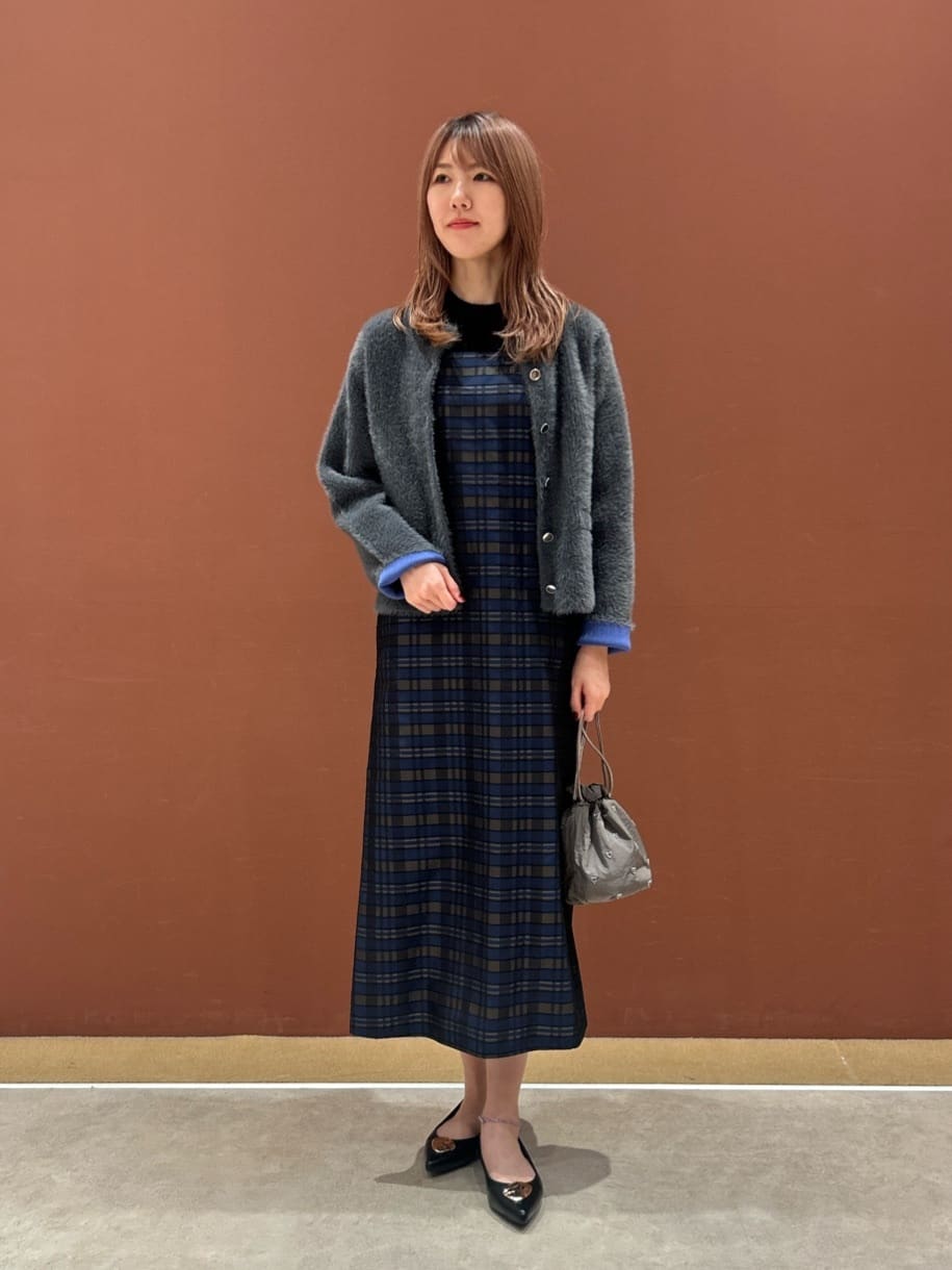 UNITED ARROWS LTD. OUTLET | チェック ジャカード Iライン ワンピース