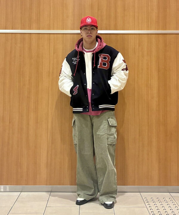 BEAMS HEARTのバーシティー ジャケットを使ったコーディネートを紹介します。｜Rakuten Fashion(楽天ファッション／旧楽天ブランドアベニュー)6415435