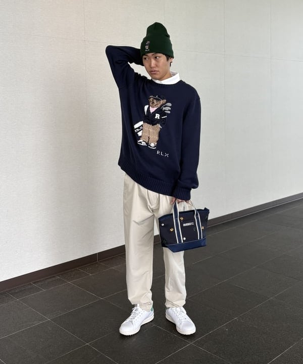 BEAMS GOLFの刺繍 総柄カートバッグを使ったコーディネート | Rakuten