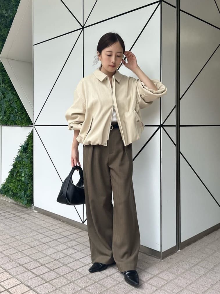 CAPRICIEUX LE'MAGE バルーンレザージャケット ブラウン36 CAPRICIEUX