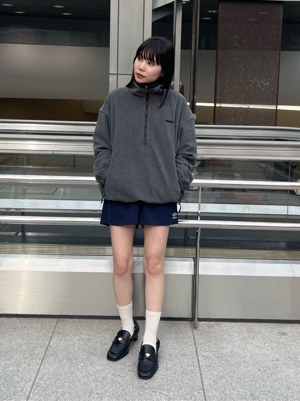 moussyのFLEECE ZIP プルオーバーを使ったコーディネート | Rakuten 