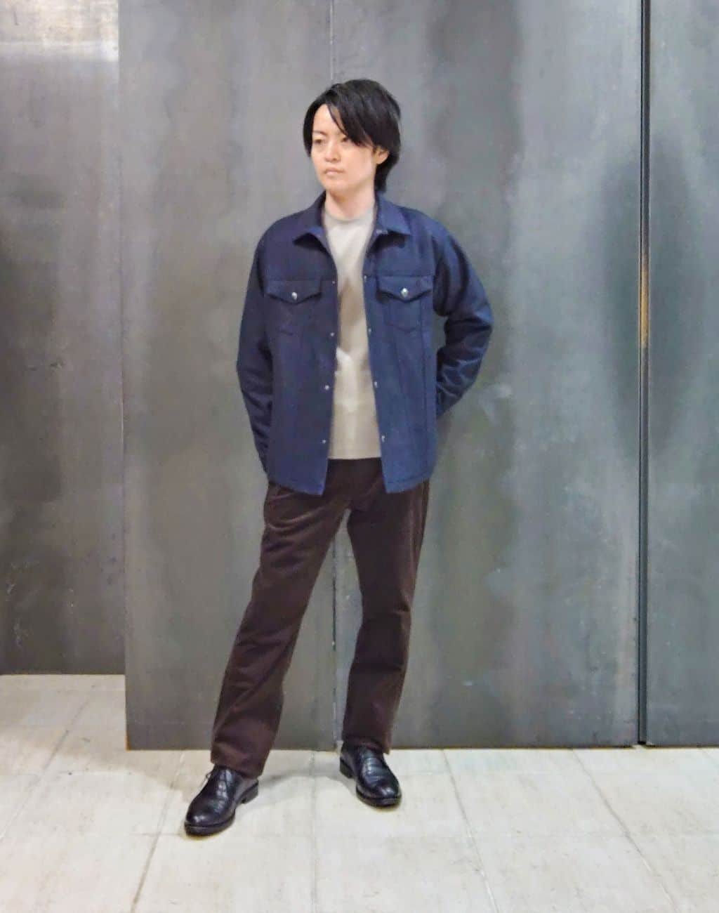 TAKEO KIKUCHIの【JUST ONE LAYER】ダウンファブリック ブルゾンを使ったコーディネートを紹介します。｜Rakuten Fashion(楽天ファッション／旧楽天ブランドアベニュー)6422255