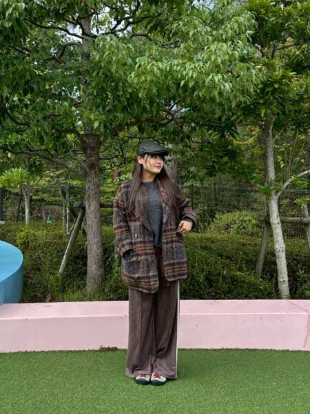 AS KNOW AS plusの☆ブークレチェック柄ミドル丈コートを使ったコーディネートを紹介します。｜Rakuten Fashion(楽天ファッション／旧楽天ブランドアベニュー)6421779