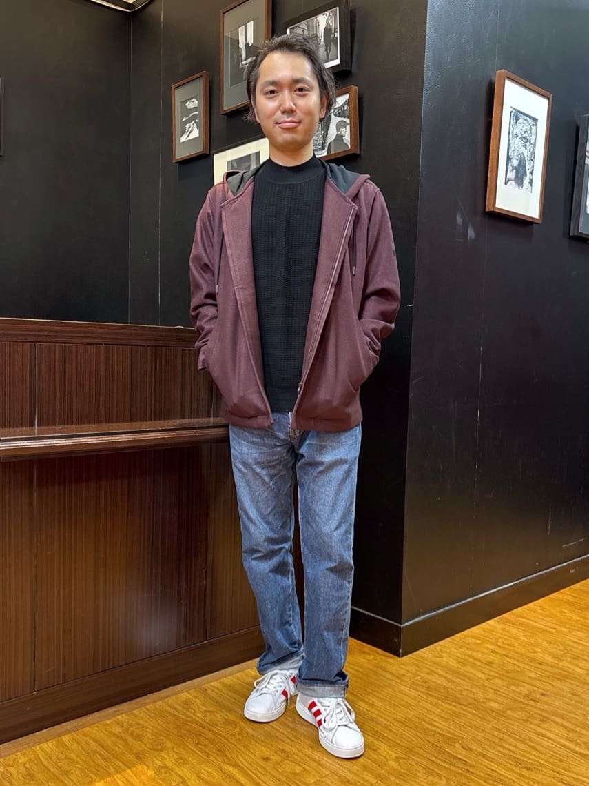 TAKEO KIKUCHIの【JUST ONE LAYER】ダウンファブリックZIPパーカーを使ったコーディネートを紹介します。｜Rakuten Fashion(楽天ファッション／旧楽天ブランドアベニュー)6424366