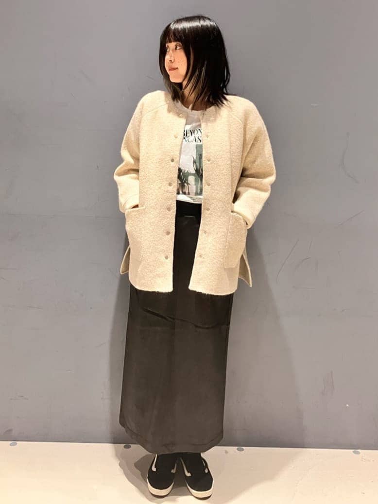 AMERICAN HOLICのフェイクレザーダンボールスカートを使ったコーディネートを紹介します。｜Rakuten Fashion(楽天ファッション／旧楽天ブランドアベニュー)6425518
