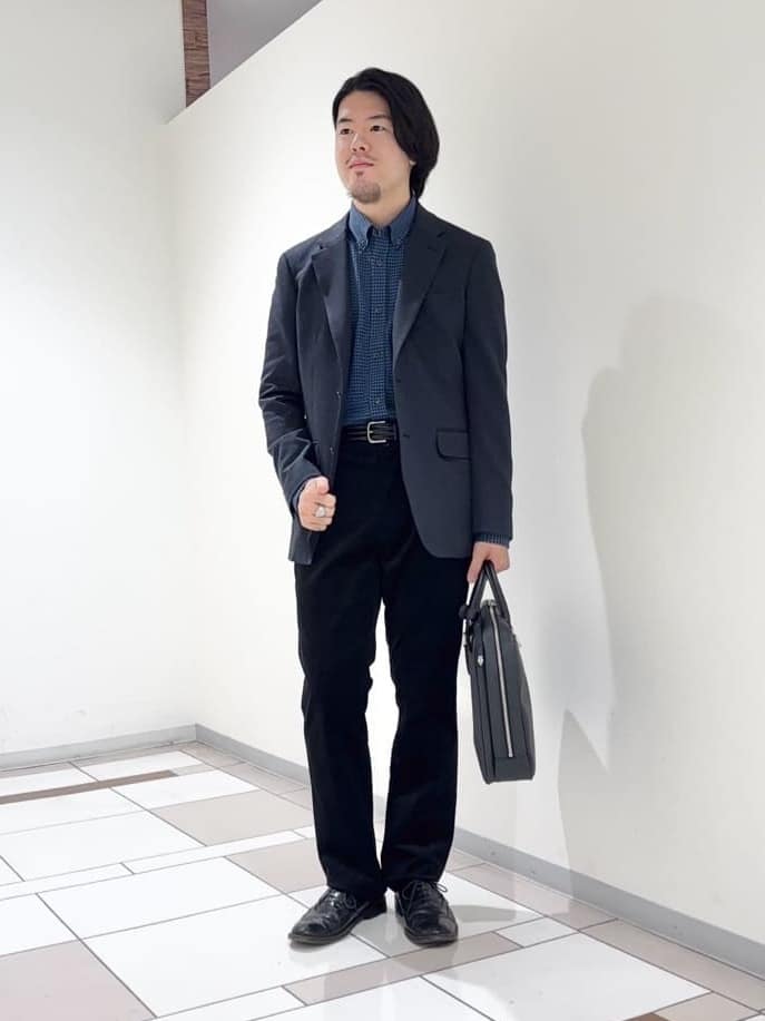 TAKEO KIKUCHIの【None Of Stress】アクティブジャージ 千鳥 ジャケットを使ったコーディネートを紹介します。｜Rakuten Fashion(楽天ファッション／旧楽天ブランドアベニュー)6427206