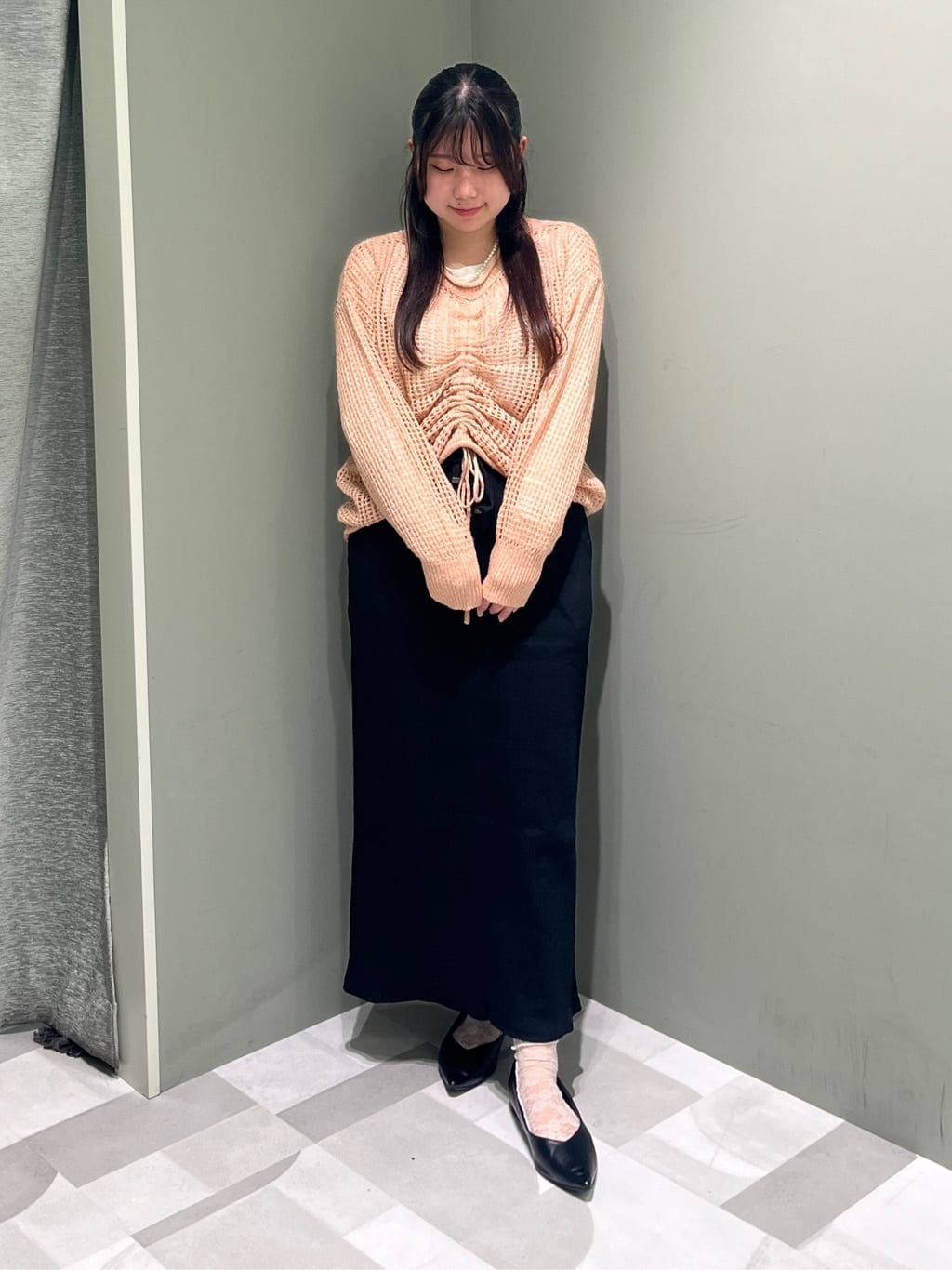 Green ParksのSET2点2wayシャーリングニット+インナーを使ったコーディネートを紹介します。｜Rakuten Fashion(楽天ファッション／旧楽天ブランドアベニュー)6428175
