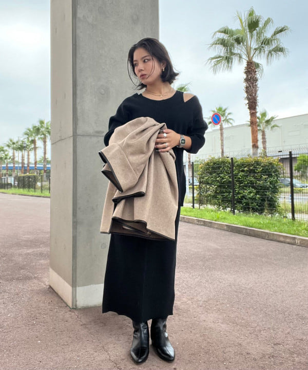 BEAMS HEARTのレイヤード ワンピースを使ったコーディネートを紹介します。｜Rakuten Fashion(楽天ファッション／旧楽天ブランドアベニュー)6431085