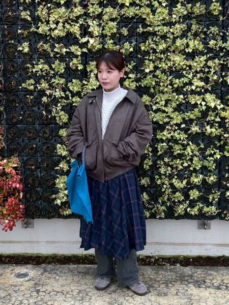 AS KNOW AS plusの◇ダブルポケット ヴィンテージライク オーバーサイズ フェイクレザーブルゾンを使ったコーディネートを紹介します。｜Rakuten Fashion(楽天ファッション／旧楽天ブランドアベニュー)6431179