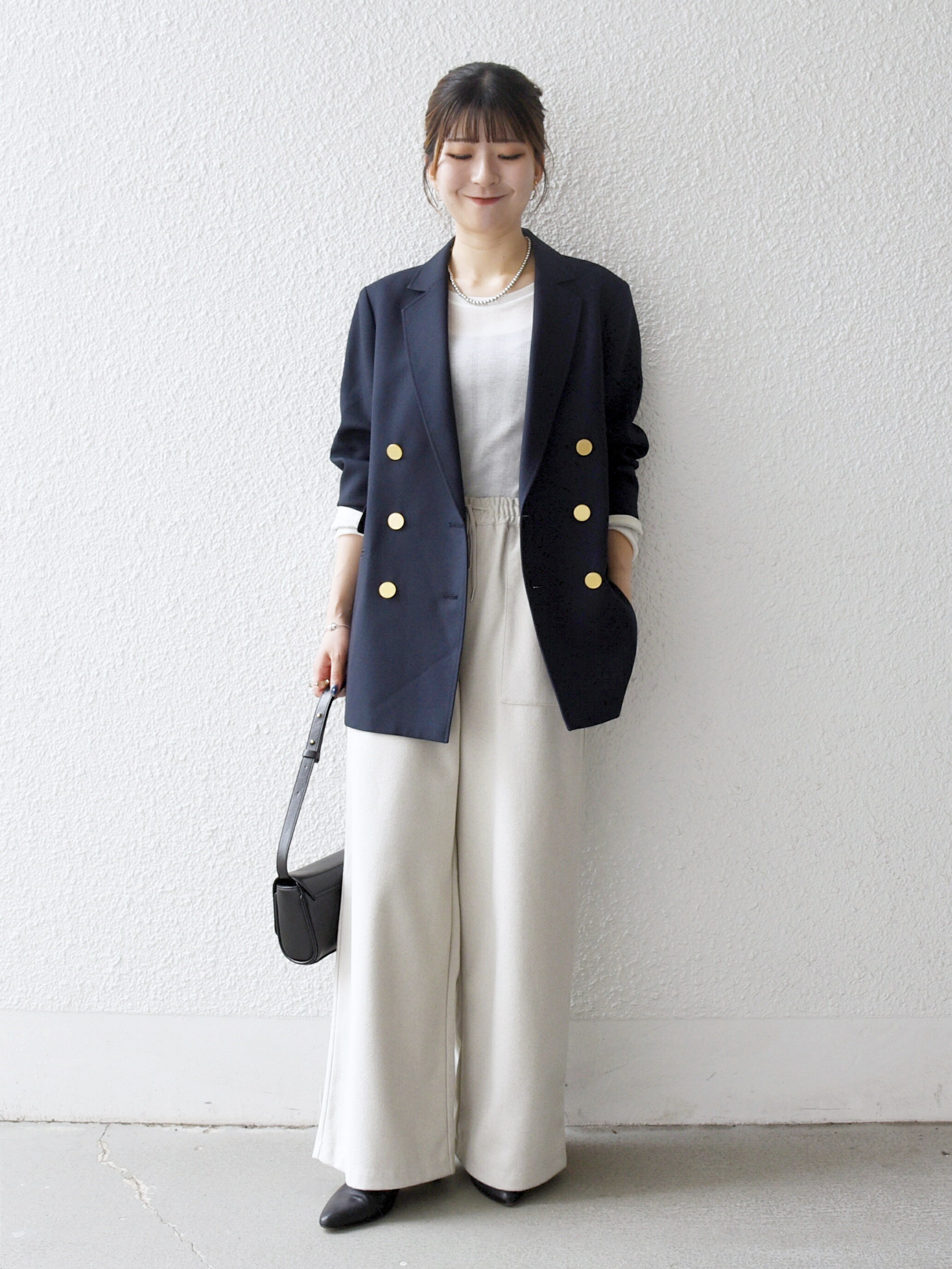 極美品✨アイシービー　23SS 洗える　ダブルジャケット　ストライプ　サイズ4 極美品✨アイシービー 23SS 洗える ダブルジャケット ストライプ