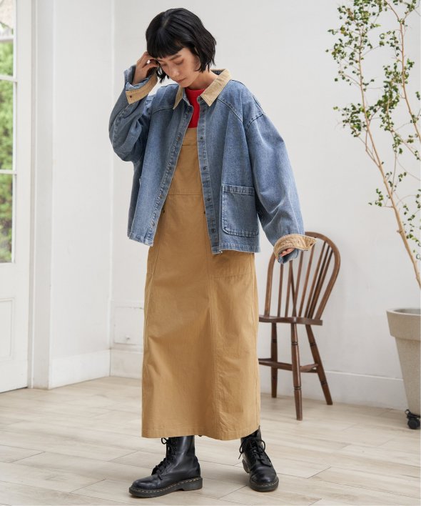 LBCのコール切り替えデニムジャケットを使ったコーディネートを紹介します。｜Rakuten Fashion(楽天ファッション／旧楽天ブランドアベニュー)6431324