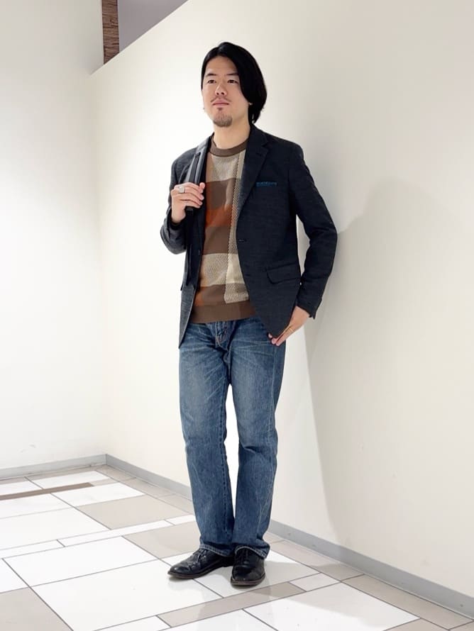 TAKEO KIKUCHIの【Sサイズ~】ラッセルメッシュ ジャケットを使ったコーディネートを紹介します。｜Rakuten Fashion(楽天ファッション／旧楽天ブランドアベニュー)6431691