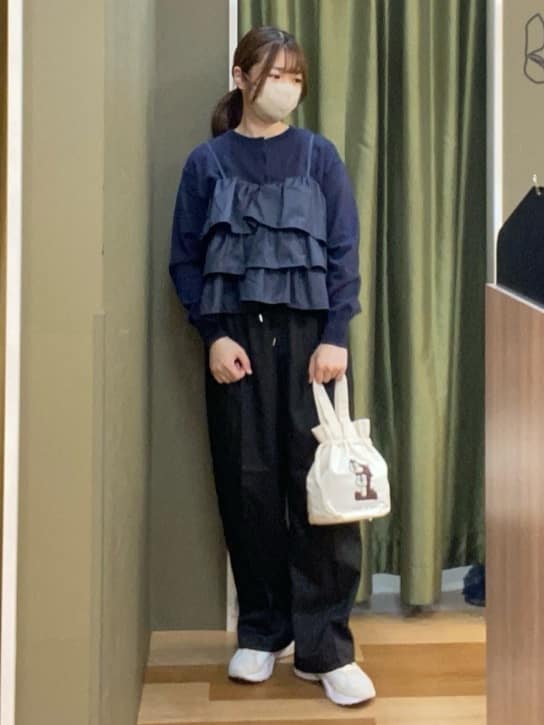 AMERICAN HOLICのソフトコットンクルーネックカーディガンを使ったコーディネートを紹介します。｜Rakuten Fashion(楽天ファッション／旧楽天ブランドアベニュー)6432494