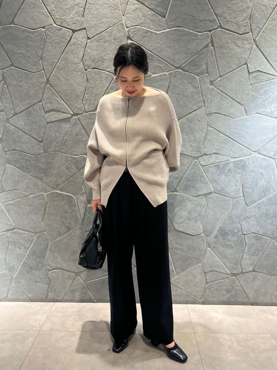 LASUDのダブルジップニットカーディガンを使ったコーディネートを紹介します。｜Rakuten Fashion(楽天ファッション／旧楽天ブランドアベニュー)6434136