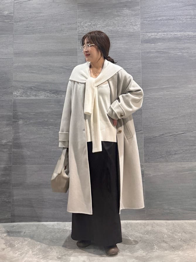 GALLARDAGALANTEの【手洗い可能】ストレッチサテンタイトスカートを使ったコーディネートを紹介します。｜Rakuten Fashion(楽天ファッション／旧楽天ブランドアベニュー)6437602