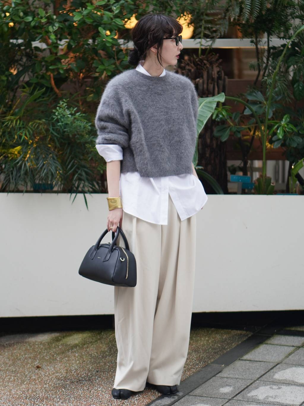 Curensologyのダブルクロスツータックパンツを使ったコーディネートを紹介します。｜Rakuten Fashion(楽天ファッション／旧楽天ブランドアベニュー)6439860