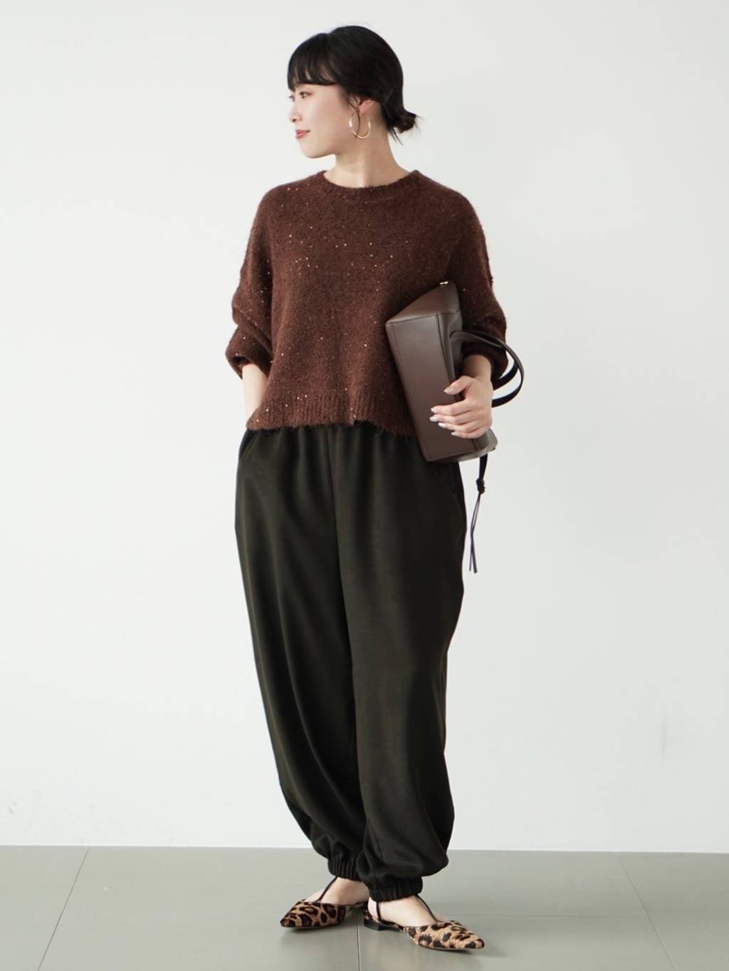 Curensology スパングルニットプルオーバー 2025AW Curensologyのスパングルニットプルオーバーを使ったコーディネート